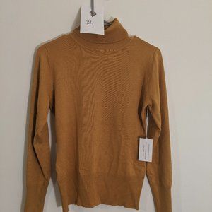 3/$15 Mustard colored turtleneck